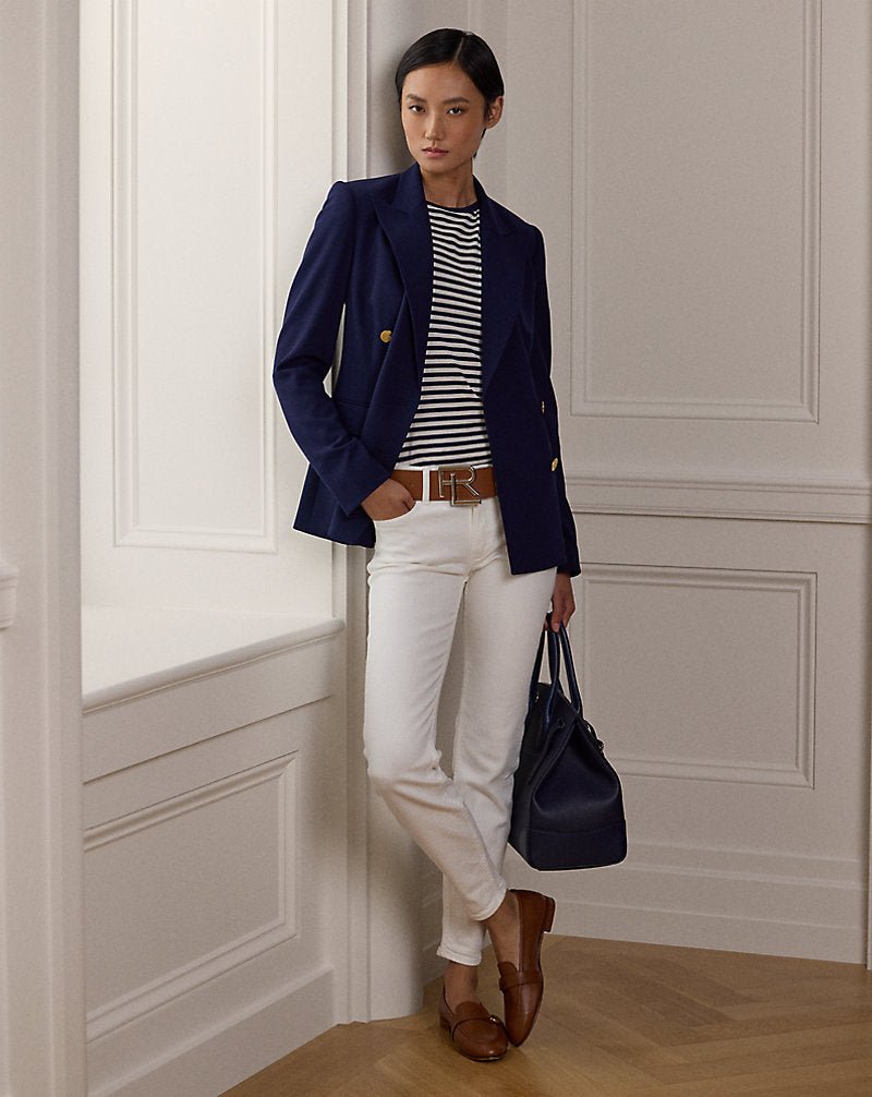 Camden Wool Crepe Jacket Lux Navy