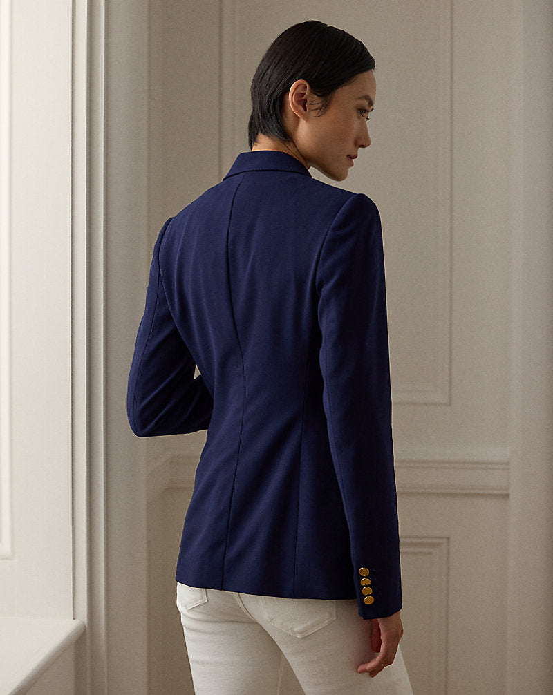 Camden Wool Crepe Jacket Lux Navy