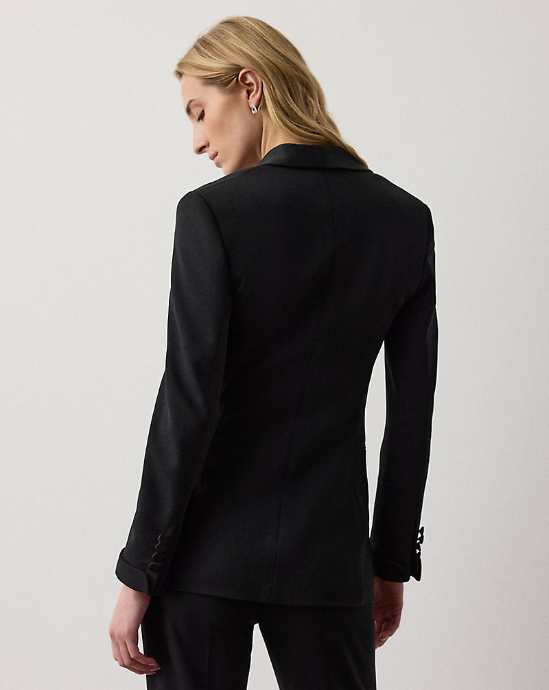 Sawyer Wool Crepe Tuxedo Jacket Black