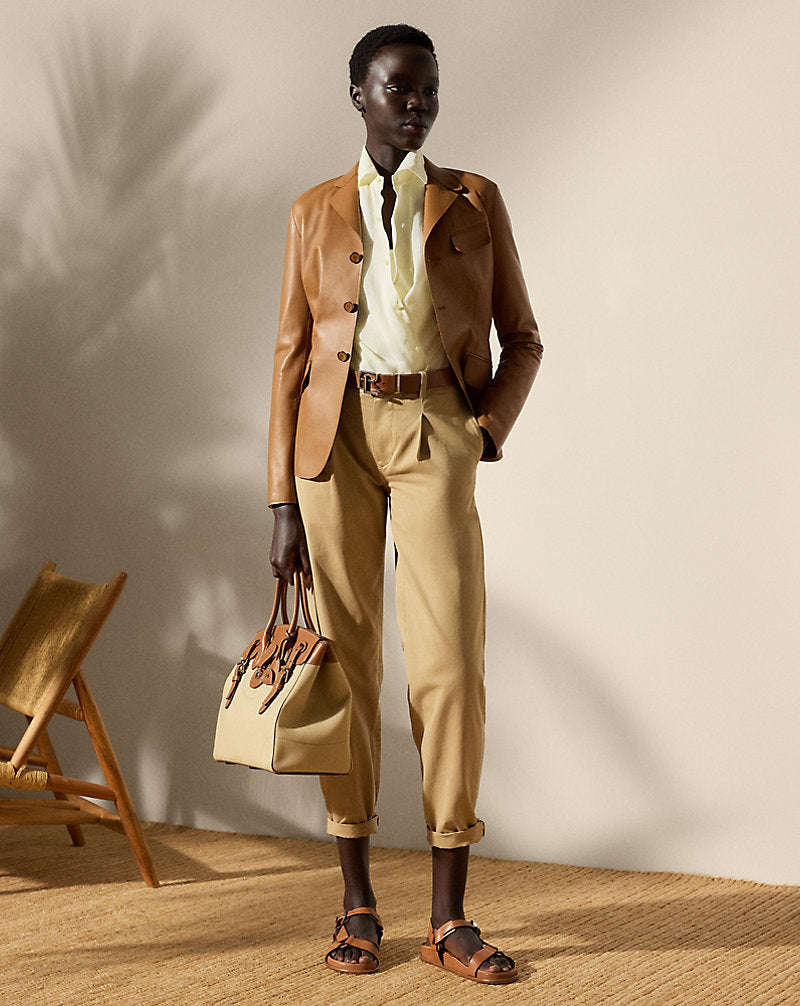 Hollis Lambskin Jacket Caramel