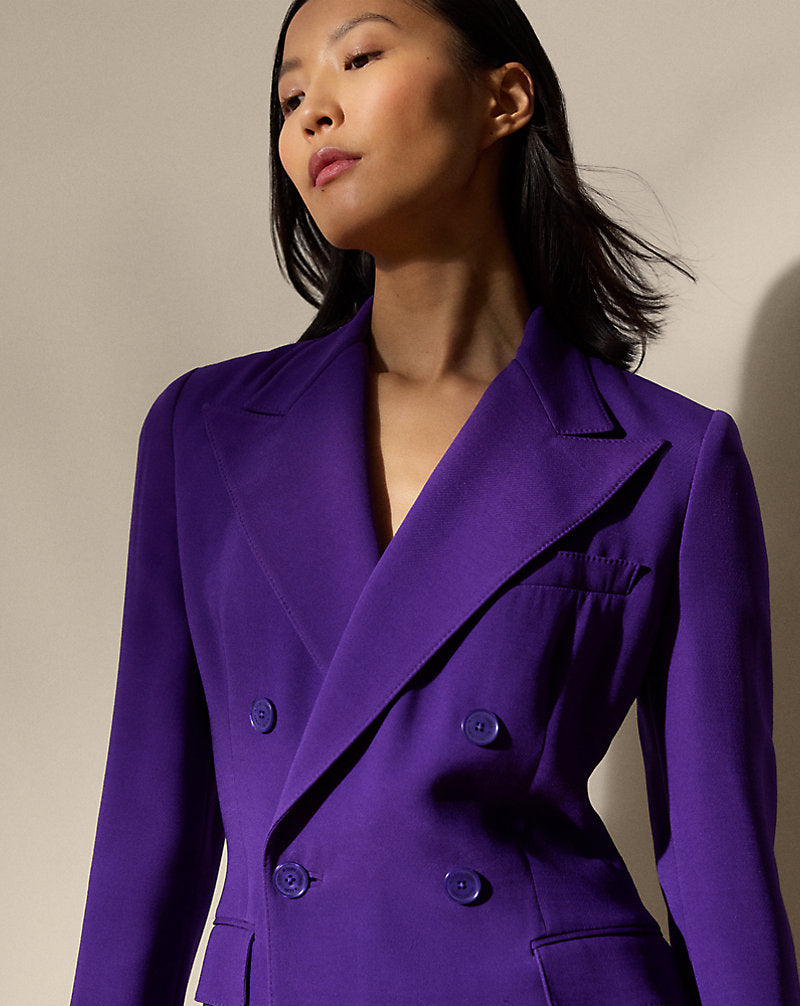 Desmond Wool-Silk Jacket Purple