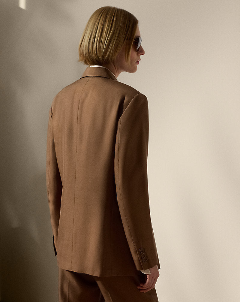 Timothy Silk Shantung Jacket Cocoa