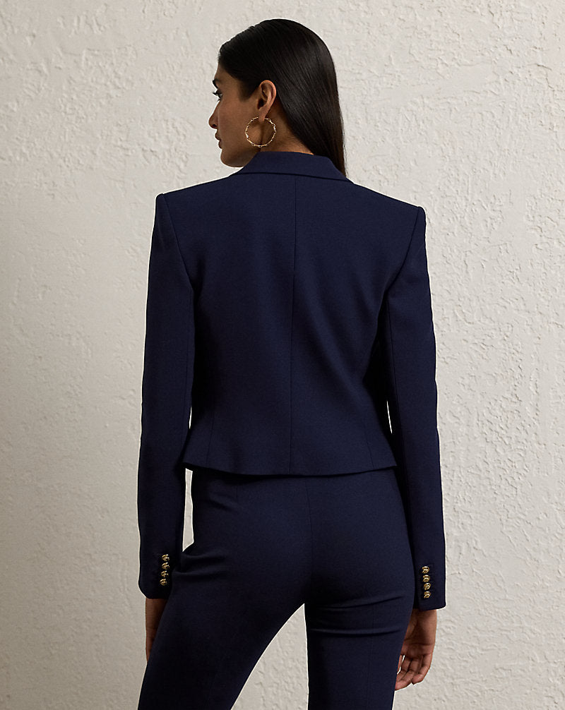 Spencer Wool Crepe Jacket Lux Navy