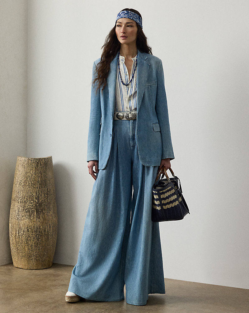 Russel Cotton Denim Jacket Light Indigo