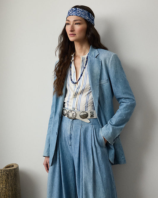 Russel Cotton Denim Jacket Light Indigo