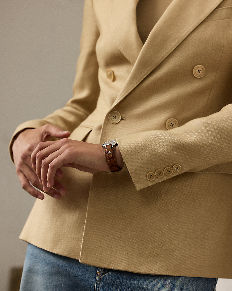 Camden Cashmere-Linen Twill Jacket Light Sand