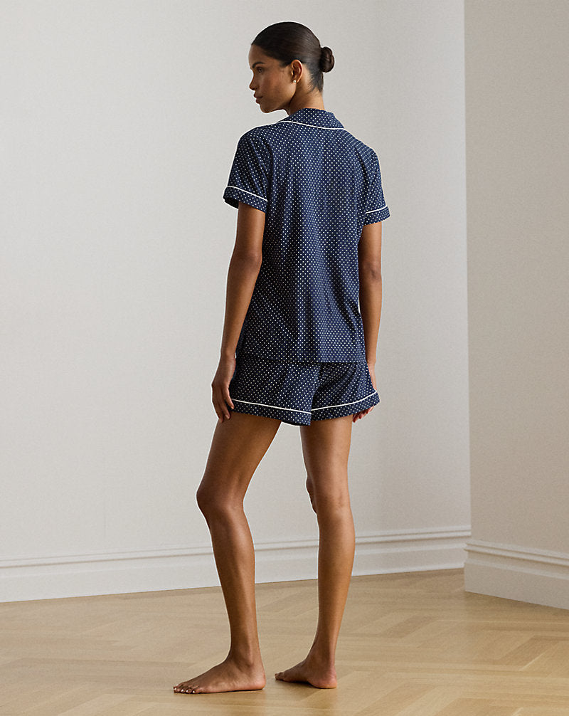 Polka-Dot Boxer Sleep Set Navy