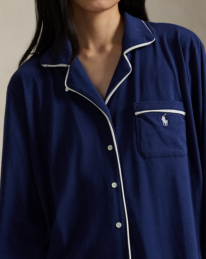 Jersey Sleep Shirt Navy