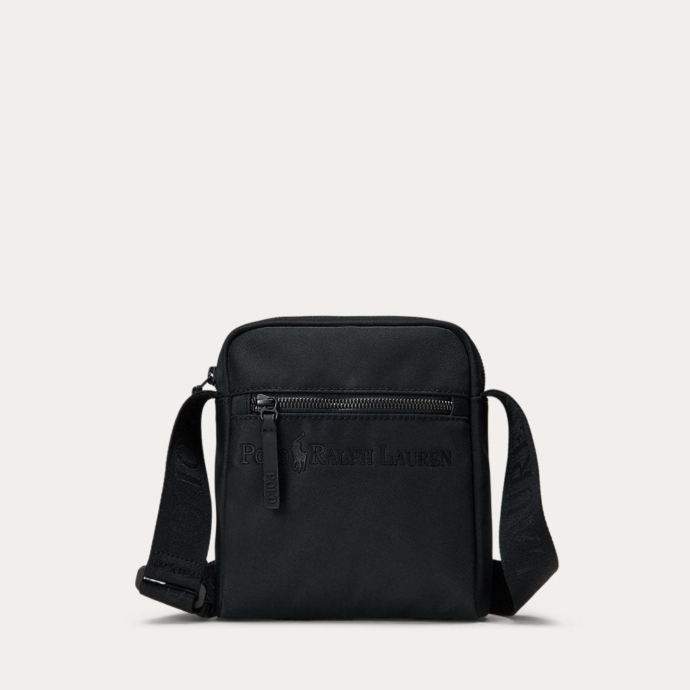 Tonal Logo Crossbody Bag Black