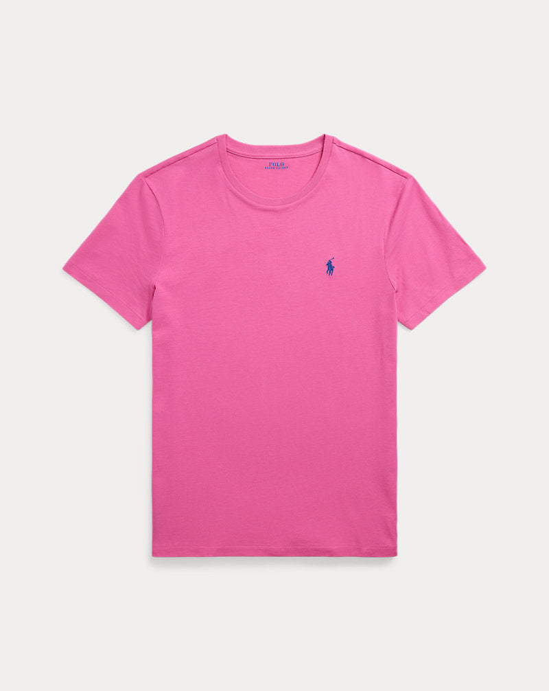 Custom Slim Fit Jersey Crewneck T-Shirt Peony