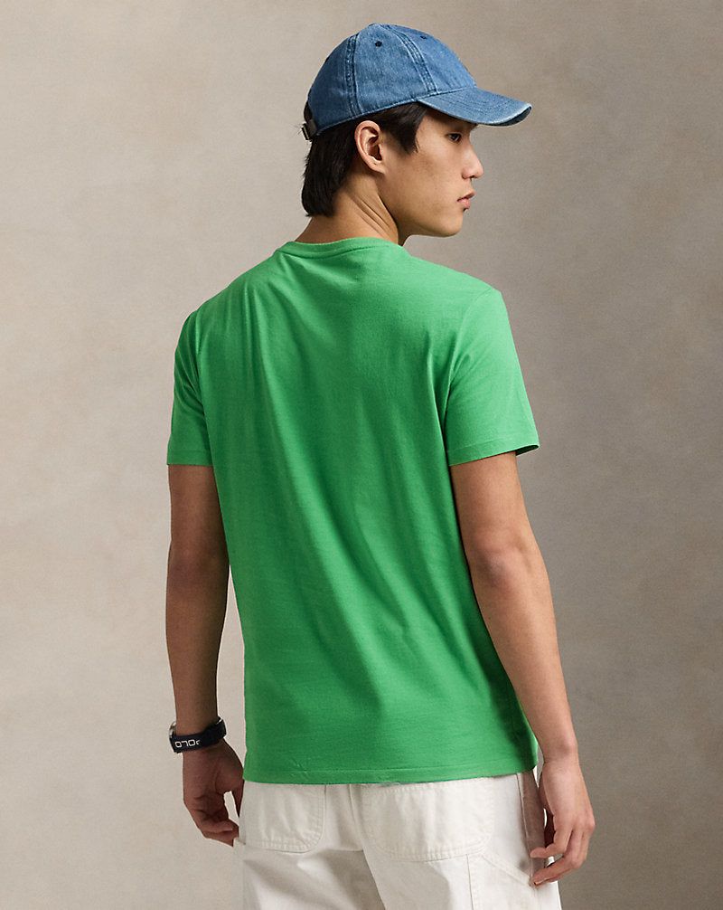 Custom Slim Fit Jersey Crewneck T-Shirt Raft Green