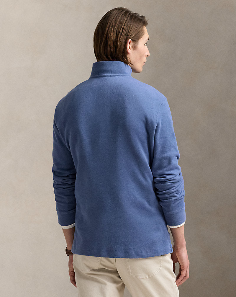 Estate-Rib Quarter-Zip Pullover Capri Blue