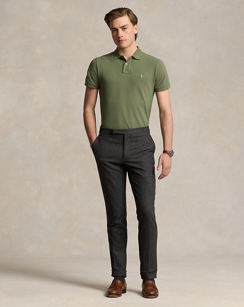 Custom Slim Fit Mesh Polo Shirt Garden Trail/c8668