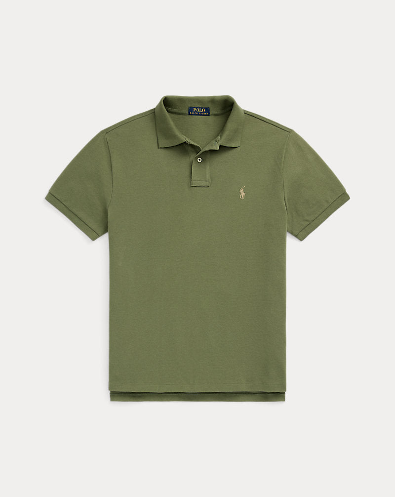 Custom Slim Fit Mesh Polo Shirt Garden Trail/c8668