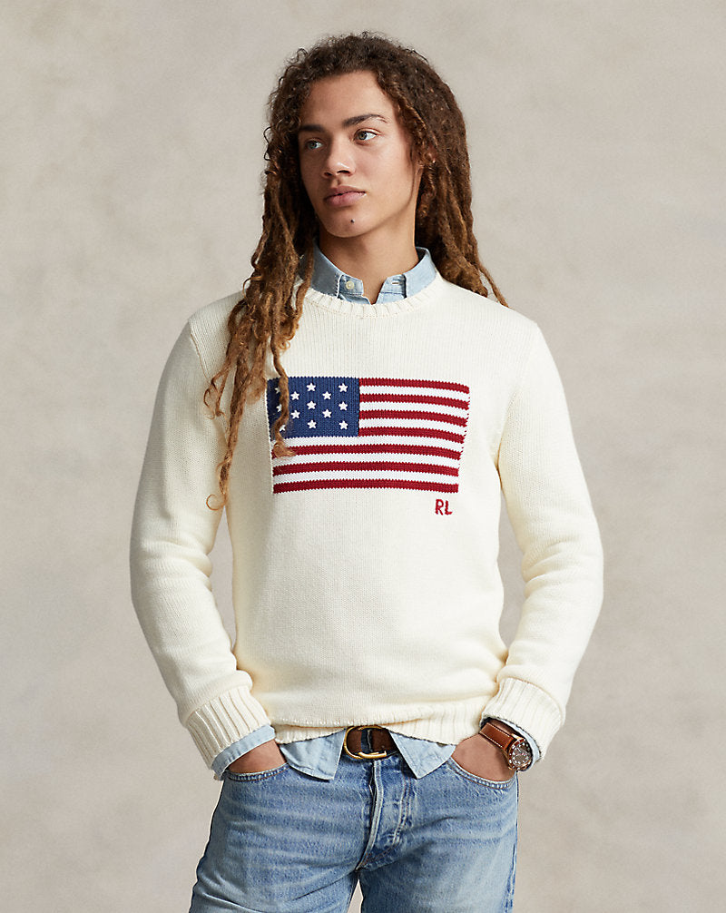 The Iconic Flag Jumper Cream