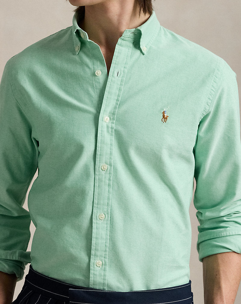 Slim Fit Oxford Shirt Summer Emerald