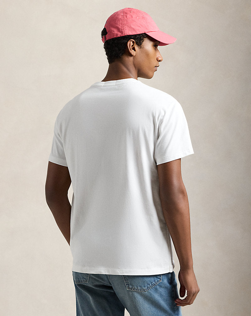 Classic Fit Polo Bear Jersey T-Shirt White Explorer Bear