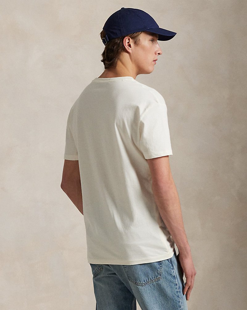 Classic Fit Polo Sport Jersey T-Shirt Clubhouse Cream