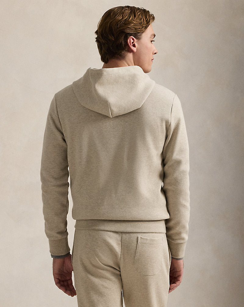Double-Knit Full-Zip Hoodie Tuscan Beige Heather