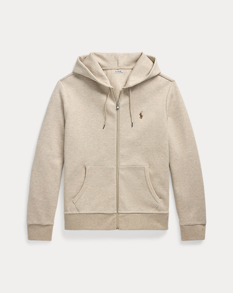 Double-Knit Full-Zip Hoodie Tuscan Beige Heather