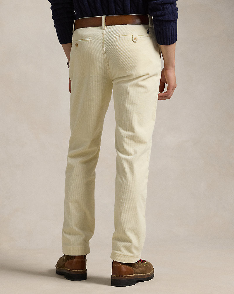 Stretch Straight Fit Corduroy Trouser Guide Cream