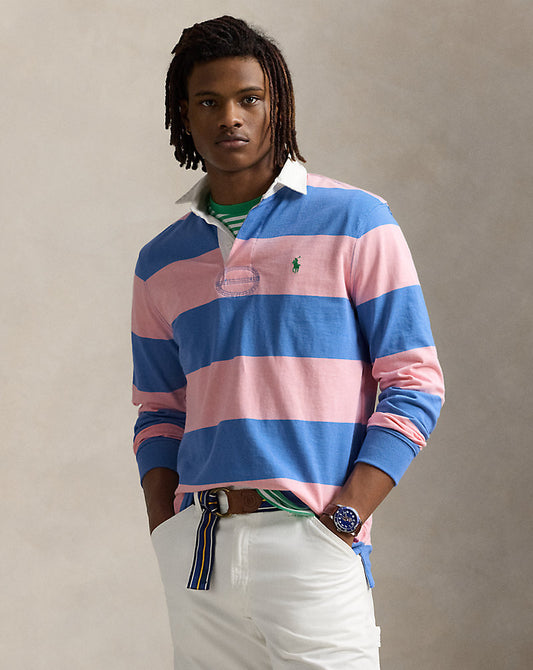 The Iconic Rugby Shirt Garden Pink/Blue