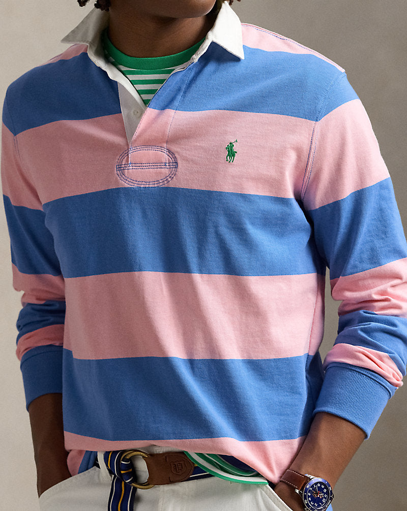 The Iconic Rugby Shirt Garden Pink/Blue