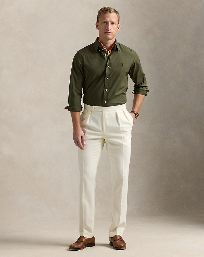Slim Fit Stretch Poplin Shirt Armadillo