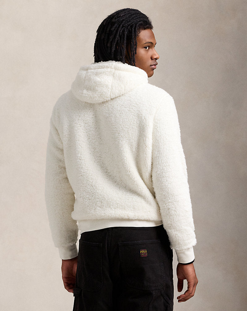 Polo Bear Pile Fleece Hoodie Antq Cream Defender