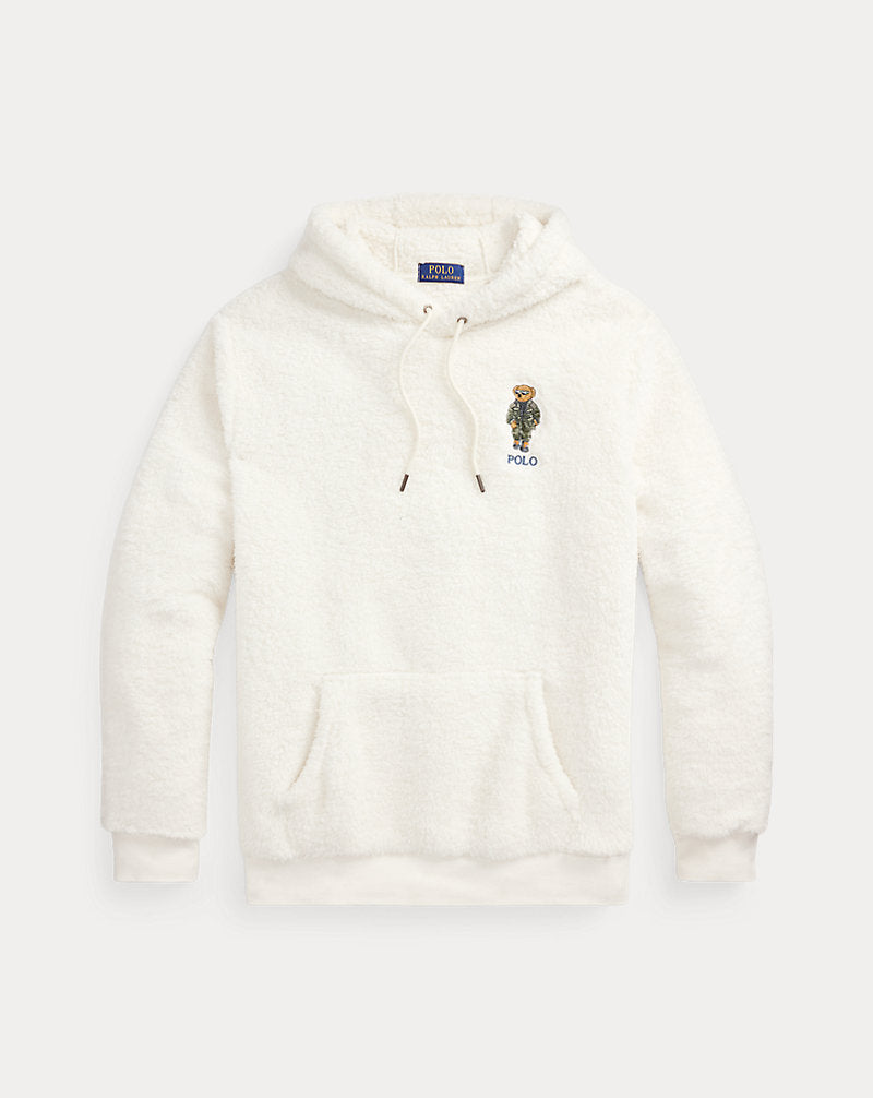 Polo Bear Pile Fleece Hoodie Antq Cream Defender