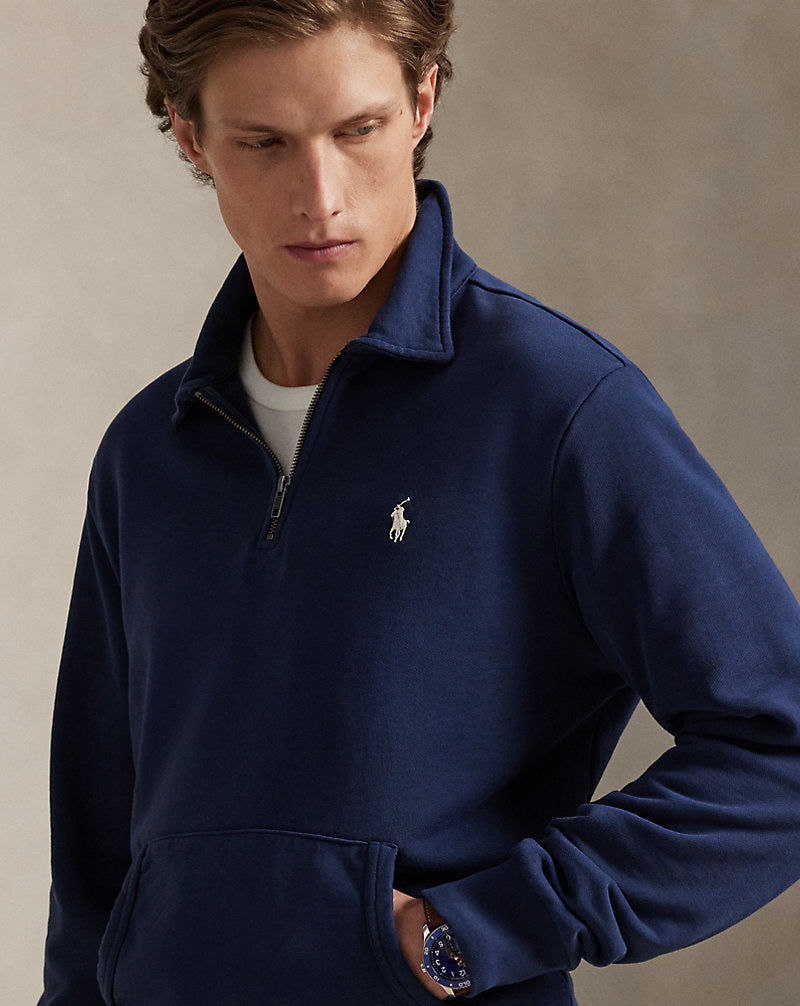 Loopback Fleece Quarter-Zip Sweatshirt Cruise Navy