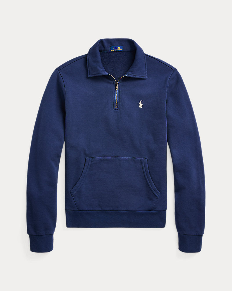 Loopback Fleece Quarter-Zip Sweatshirt Cruise Navy