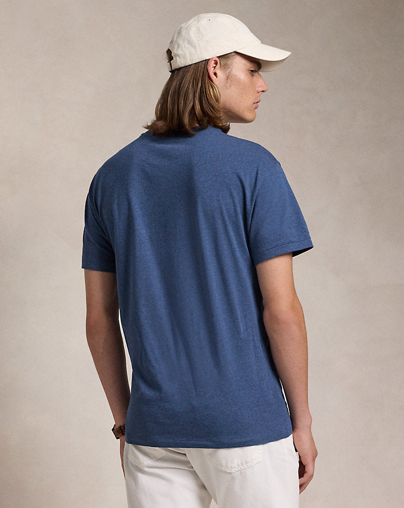Classic Fit Logo Jersey T-Shirt Derby Blue Heather