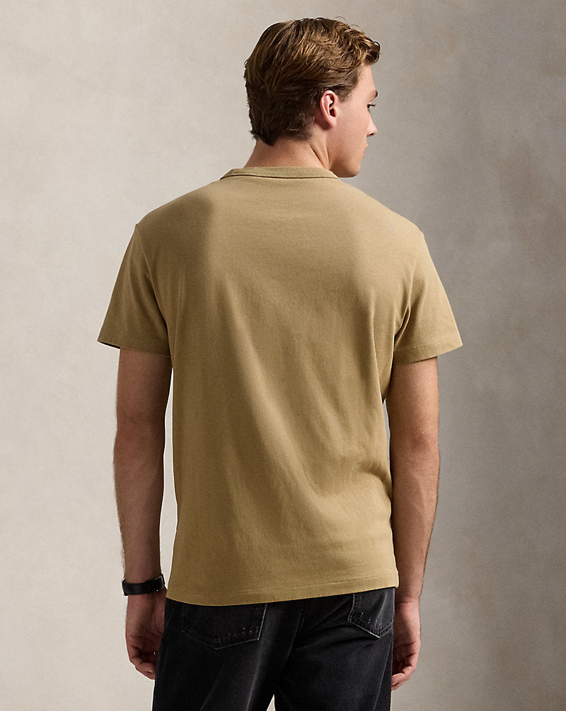 Classic Fit Polo Sport Pocket T-Shirt Desert Khaki/Polo Black