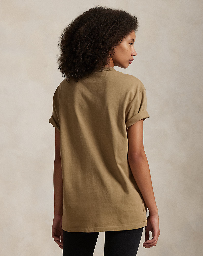 Classic Fit Polo Sport Pocket T-Shirt Desert Khaki/Polo Black