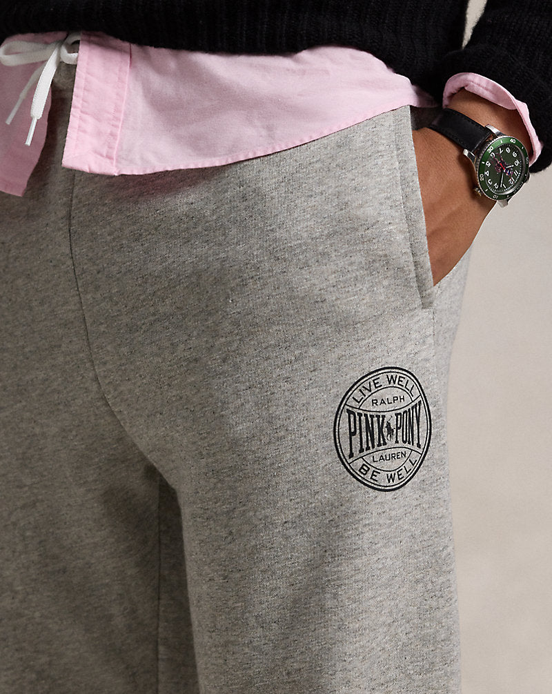 Pink Pony Tracksuit Bottoms Dark Vintage Heather