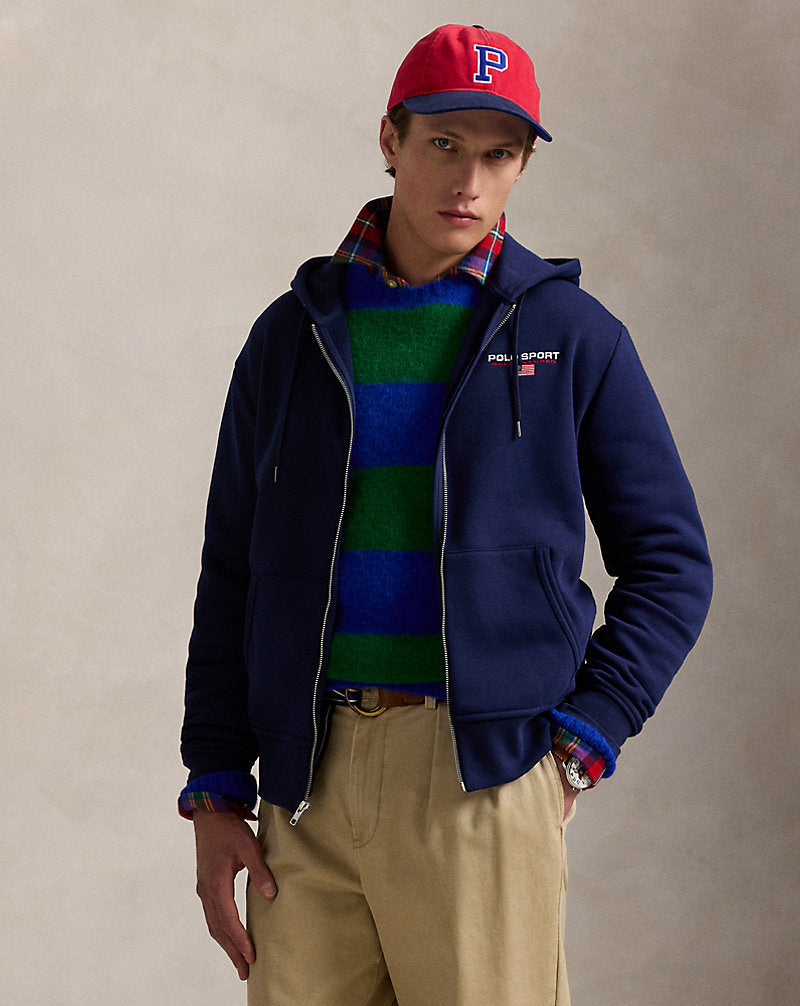 Polo Sport Fleece Full-Zip Hoodie Cruise Navy/White