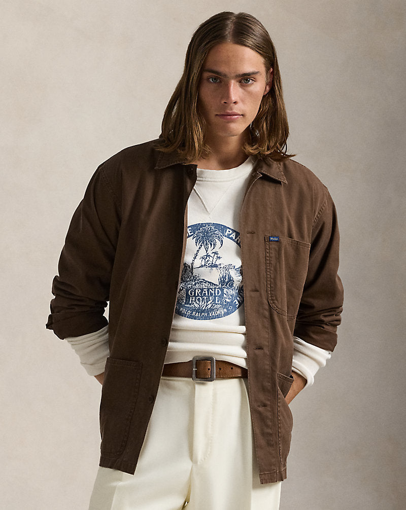 Twill Overshirt Cooper Brown