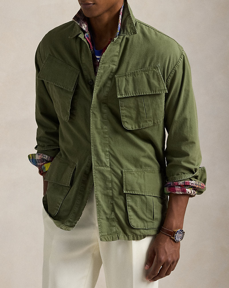 Ripstop Utility Overshirt Olive