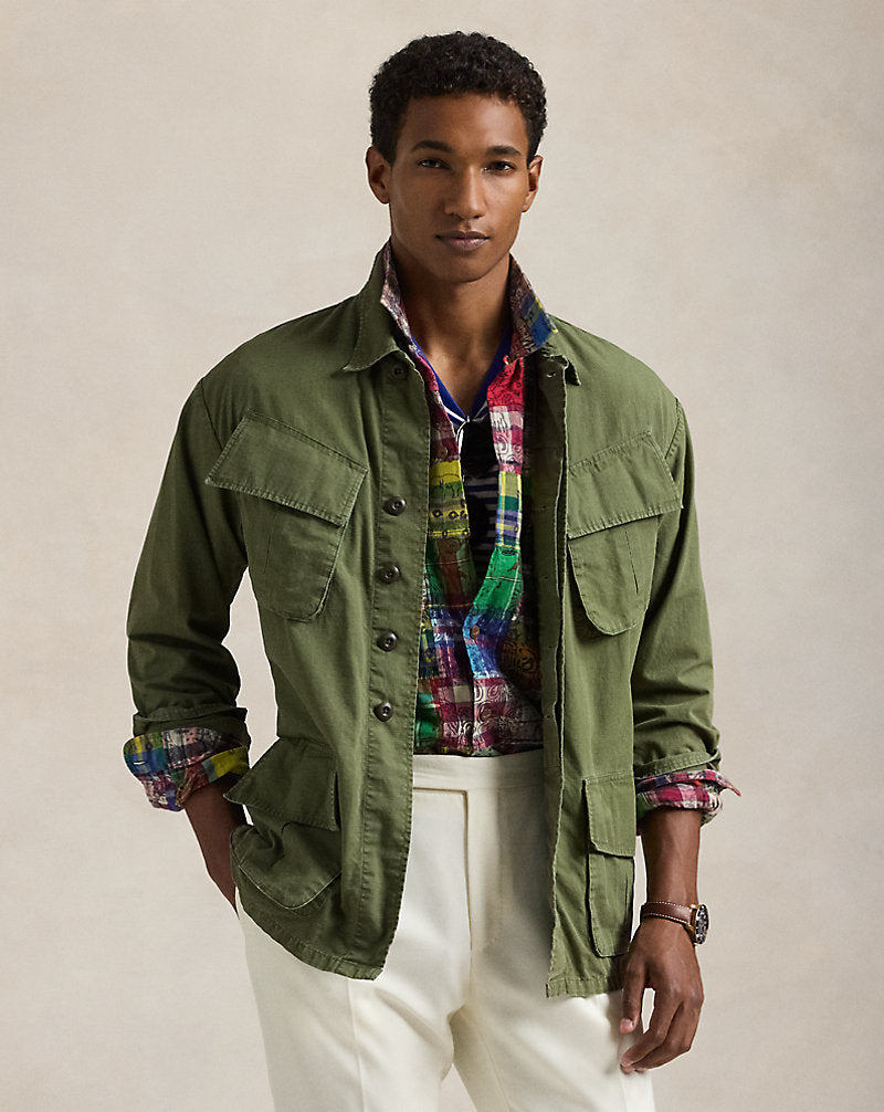 Ripstop Utility Overshirt Olive