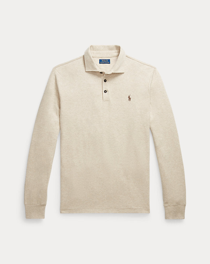 Luxury Jersey Polo Shirt Expedition Dune Heather/C