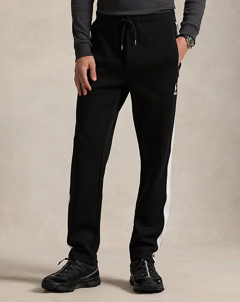 Double-Knit Track Trouser Polo Black Multi