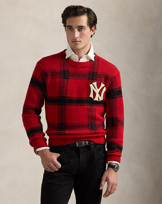 Polo  Yankees Plaid Jumper Red/Black Combo