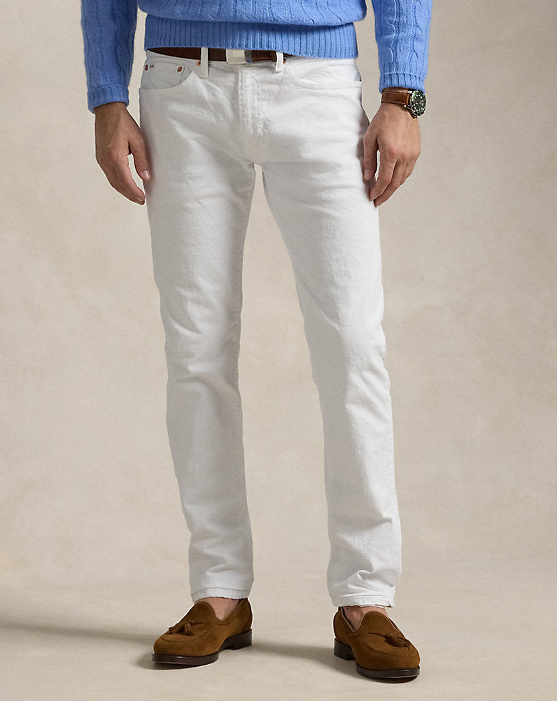 Sullivan Slim Polo Pony Stretch Jean Hdn White
