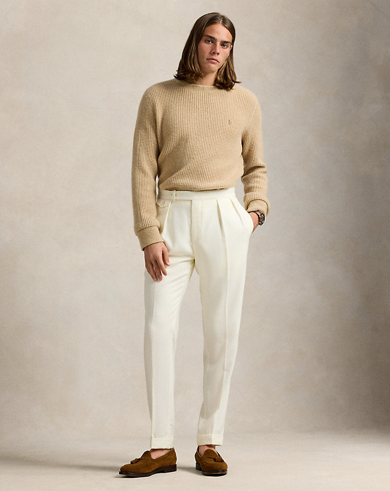 Waffle-Knit Wool-Alpaca Jumper Dune Melange