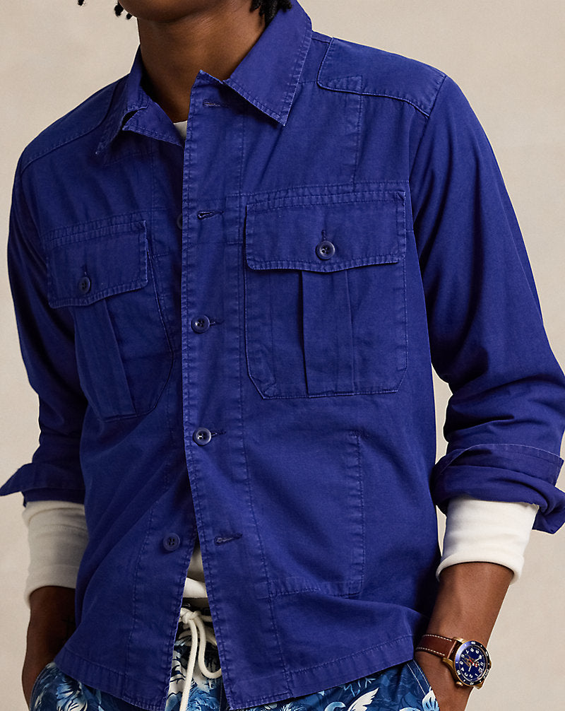 Twill Overshirt Chalet Blue