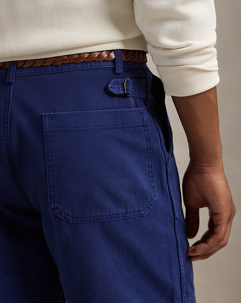 16.5 cm Relaxed Fit Pleated Twill Short Freshwater