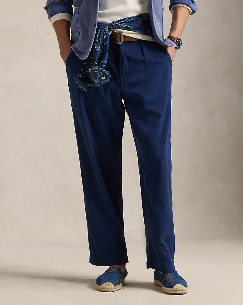 Relaxed Fit Garment-Dyed Twill Trouser Eastside Royal