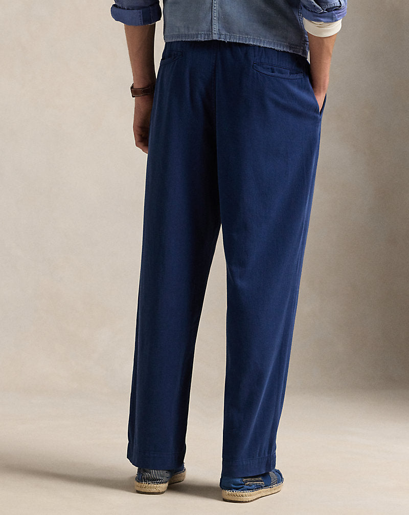 Relaxed Fit Garment-Dyed Twill Trouser Eastside Royal