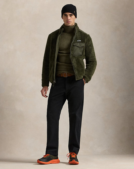 Salinger Straight Fit Chino Trouser Polo Black